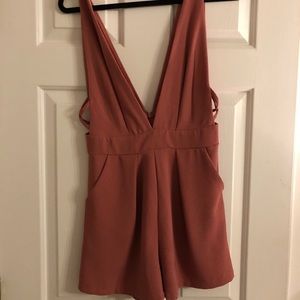 Rose- colored romper